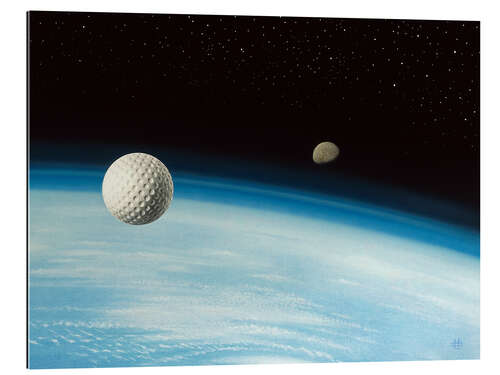 Galleriprint Golf ball in space