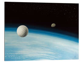 Galleritryk Golf ball in space