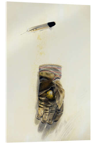 Acrylic print Work glove