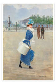 Wandbild  Auf dem Place de la Concorde - Jean Beraud