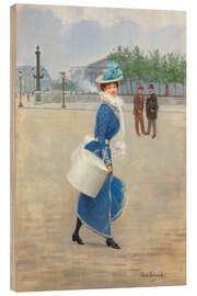 Holzbild Auf dem Place de la Concorde - Jean Beraud