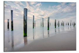 Aluminiumsbilde Poles at the Dutch Beach