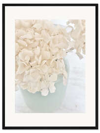 Gerahmter Kunstdruck Hortensien Arrangement