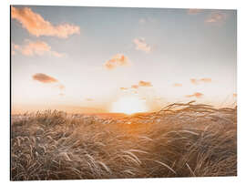 Magnettafel Sonnenuntergang auf Sylt