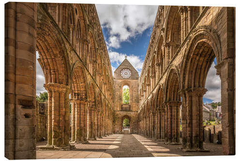 Canvas-taulu Ruin of Jedburgh Abbey, Scotland