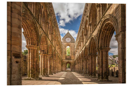 Foam board print Ruin of Jedburgh Abbey, Scotland