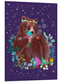 Tableau en PVC Peace And Bliss Bear