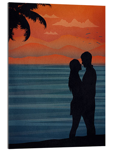 Gallery print Kissing Couple at the Beach