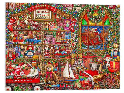 Foam board print Santa's Toy Shop