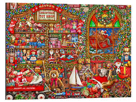 Magnettafel Spielzeugladen vom Weihnachtsmann