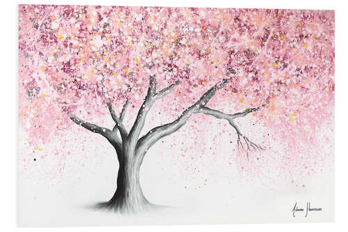 Foam board print Mountain Blossom Tree