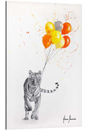 Cuadro de aluminio The Tiger and The Balloons