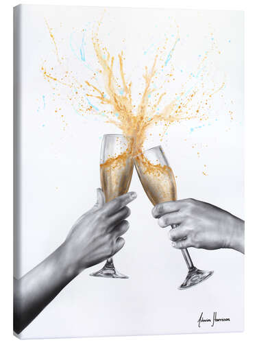 Canvas print Celebrate with champagne