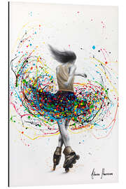 Magnettafel Regenbogen Rollerblader