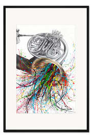Gerahmter Kunstdruck Das Waldhorn Solo