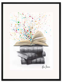 Gerahmter Kunstdruck Traum auf einer Seite