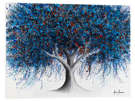 Foam board print Sapphire Season Tree