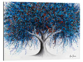 Magnettafel Saphirblauer Jahreszeitenbaum