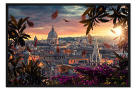 Gerahmter Kunstdruck Die ewige Stadt