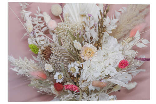 Foam board print Bouquet of dried flowers