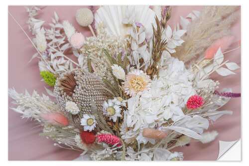 Naklejka na ścianę Bouquet of dried flowers