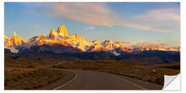 Selvklebende plakat Patagonia