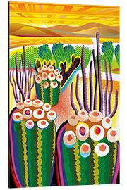 Aluminium print Cactus Landscape