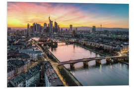 Foam board print Sunset in Frankfurt am Main