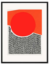 Gerahmter Kunstdruck Sonnenschein und Regen - Fox &amp; Velvet