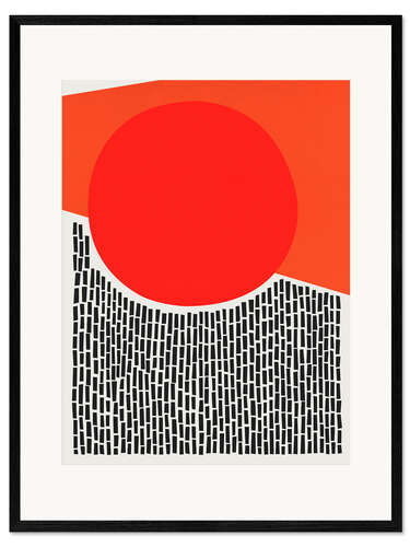 Ingelijste kunstdruk Sunshine and Rain