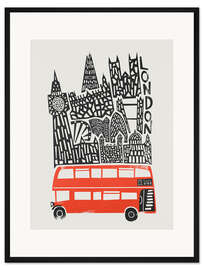Gerahmter Kunstdruck London