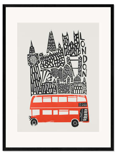 Innrammet kunsttrykk London