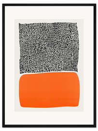 Gerahmter Kunstdruck Sonnenuntergang in der Stadt