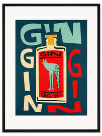 Gerahmter Kunstdruck Gin