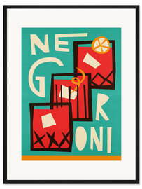 Gerahmter Kunstdruck Negroni
