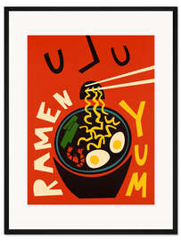 Gerahmter Kunstdruck Ramen - Fox &amp; Velvet
