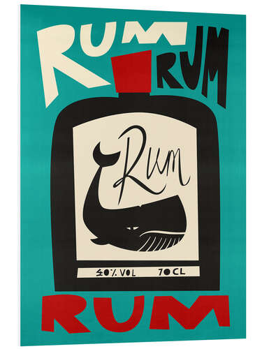 Foam board print Rum