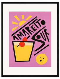 Gerahmter Kunstdruck Amaretto Sour