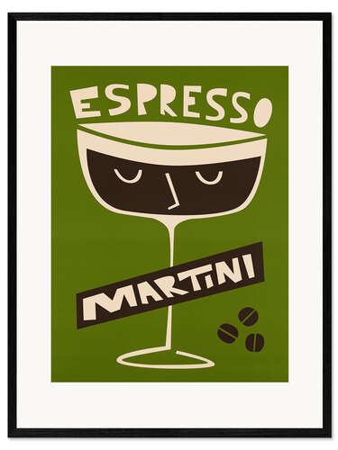 Plakat artystyczny premium w ramie Espresso Martini