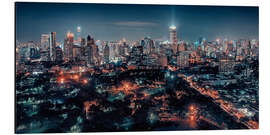 Aluminium print Night In Bangkok