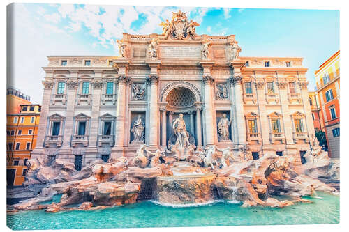 Tableau sur toile Trevi Fountain