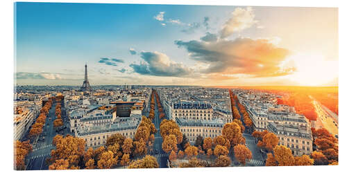 Acrylic print Paris Panorama