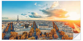 Naklejka na ścianę Paris Panorama