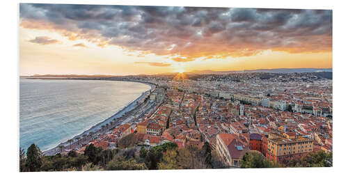 Foam board print The City Of Nice