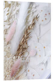 Stampa su PVC Golden dried flower mix