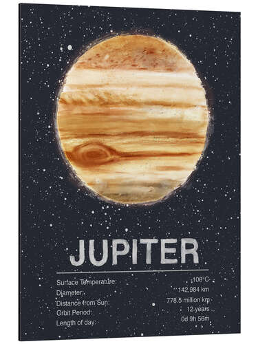 Aluminium print Jupiter