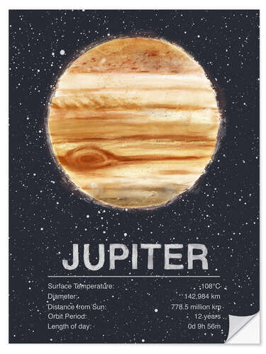 Sticker mural Jupiter