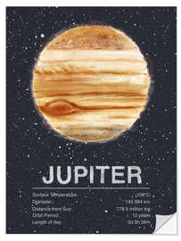 Selvklebende plakat Jupiter