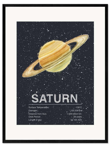 Framed art print Saturn
