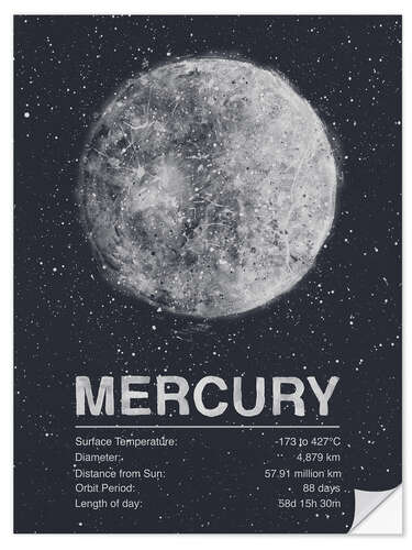 Selvklebende plakat Mercury